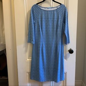 J McLaughlin Blue Patterned Dress